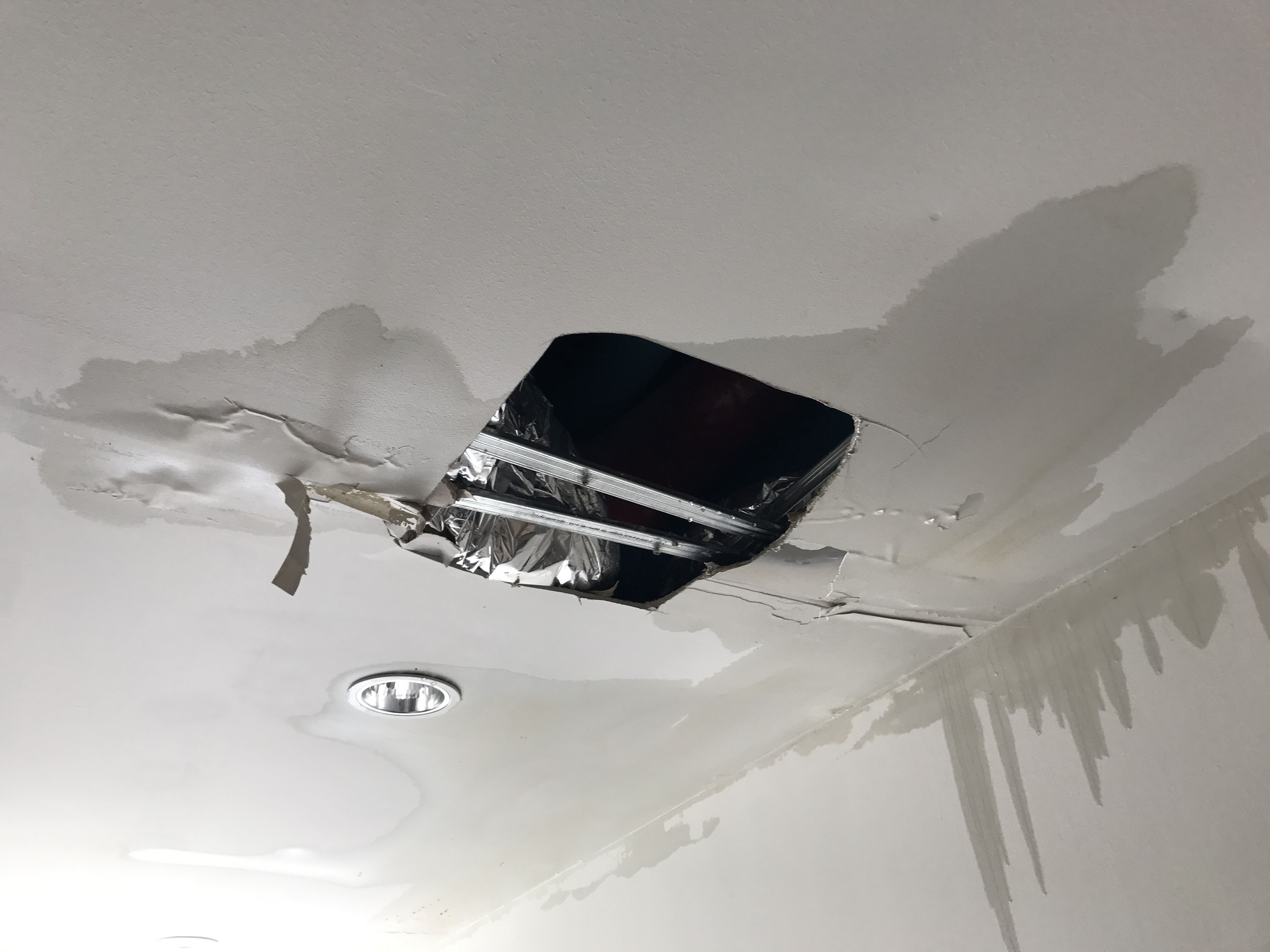 AC unit in attic leaking water